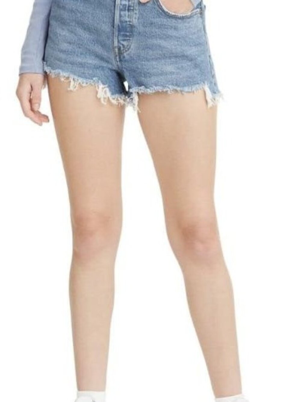 Levi's 501 Original High Rise Cutoff Denim Shorts Jazz Solo 26